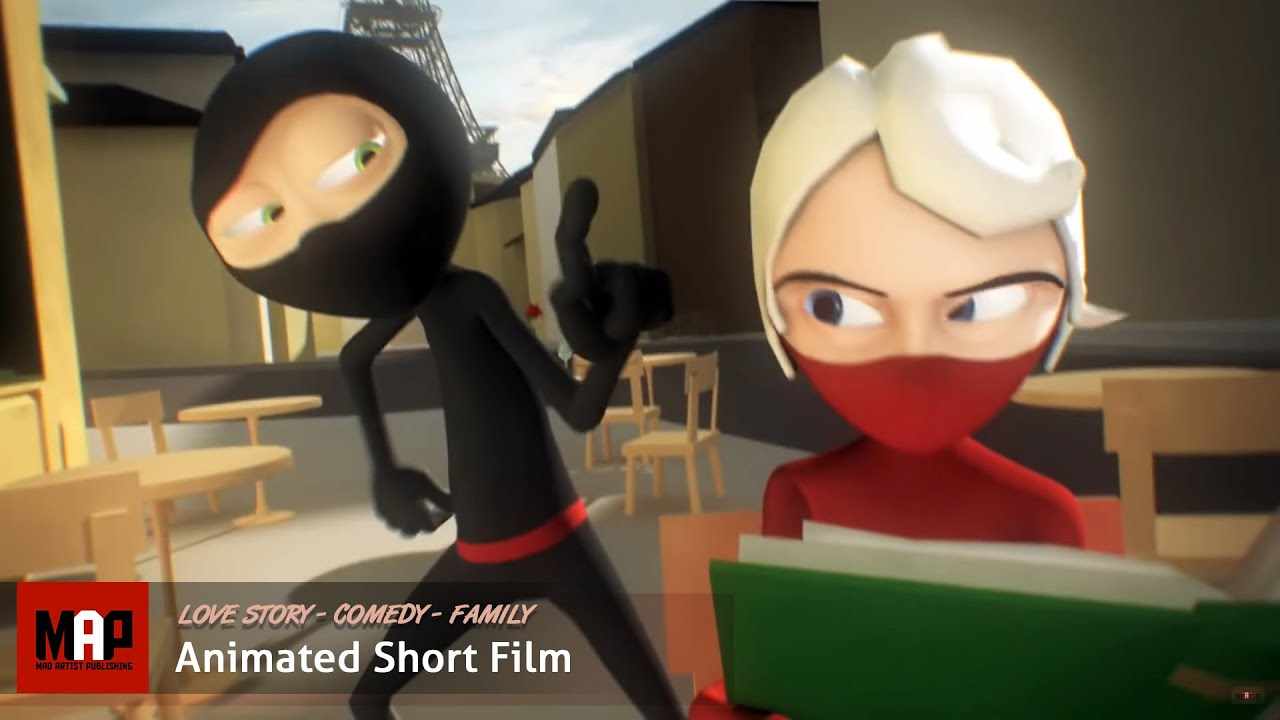 Cute CGI 3d Animated Short Film ** A NINJA LOVE STORY ** Funny Animation  Kids Cartoon by Daniel Klug