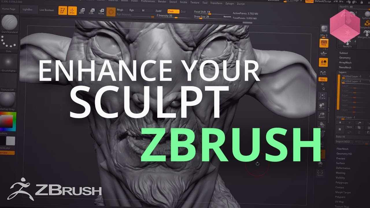 Enhancing your Sculpts in ZBrush - Top Tip