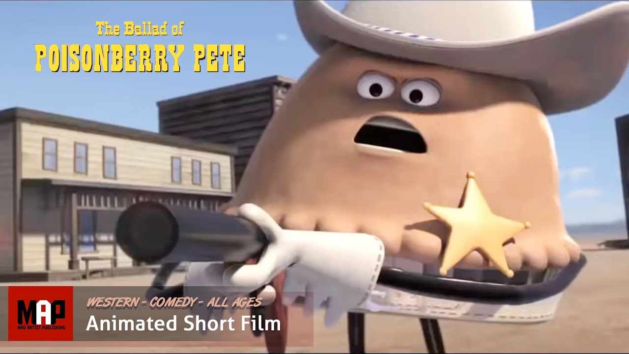 Funny CGI 3D Animated Western ** THE BALLAD OF POISONBERRY PETE ** Animation by Ringling School Team