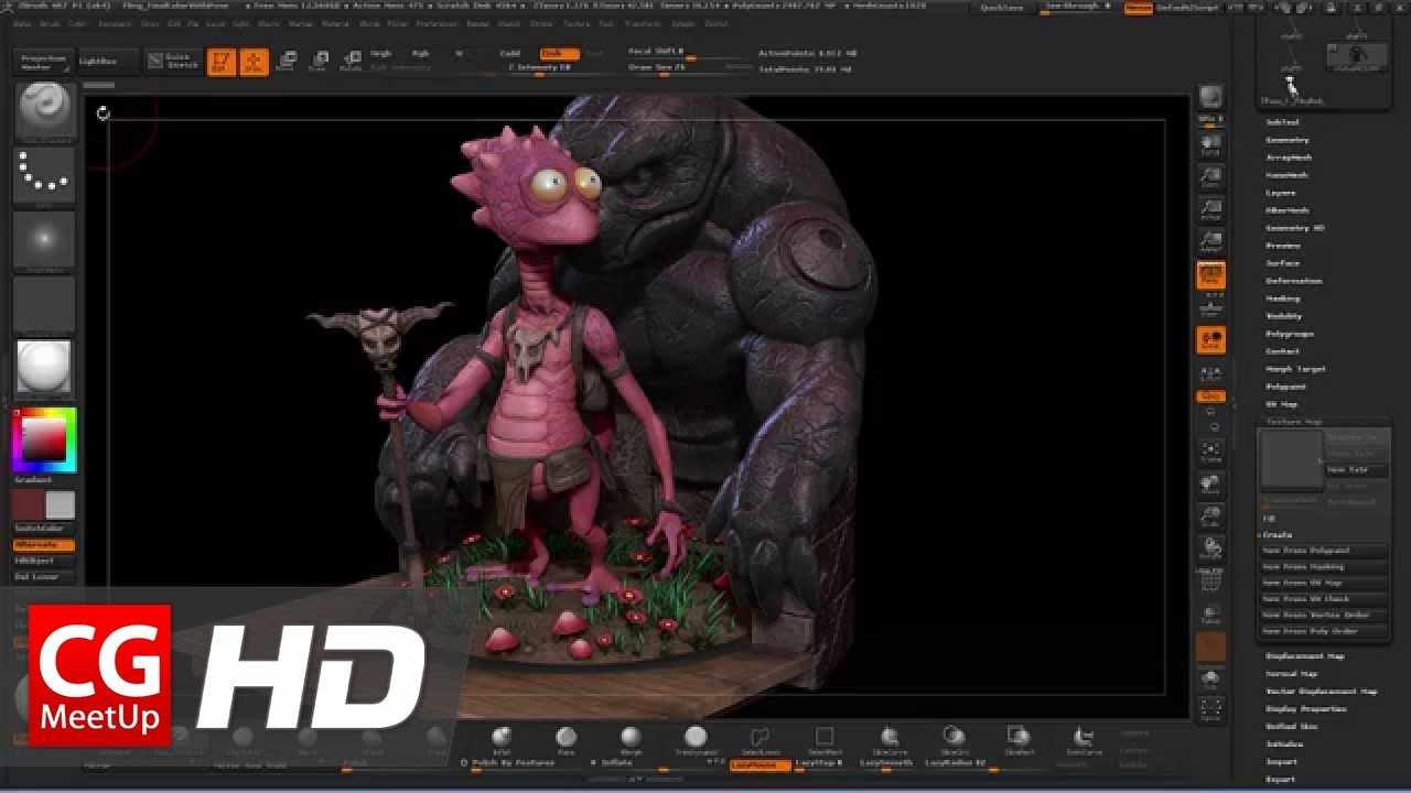 Posing a Character Using Transpose Master in ZBrush | CGI 3D Tutorial HD | CGMeetup